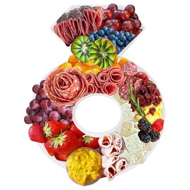 12" Cardboard Ring Fillable Shaped Tray Paper Mache Sweets Birthday Charcuterie (Ring)