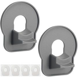 Adnee 2 Pcs Swimming Pool Pipe Holders,ABS Pool Hose Holder with Tape,Pool Hose Support Bracket to Prevent Pipes Sagging Accessory