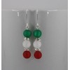 FAN-Ohrringe (Italien Grün-Weiß-Rot)
