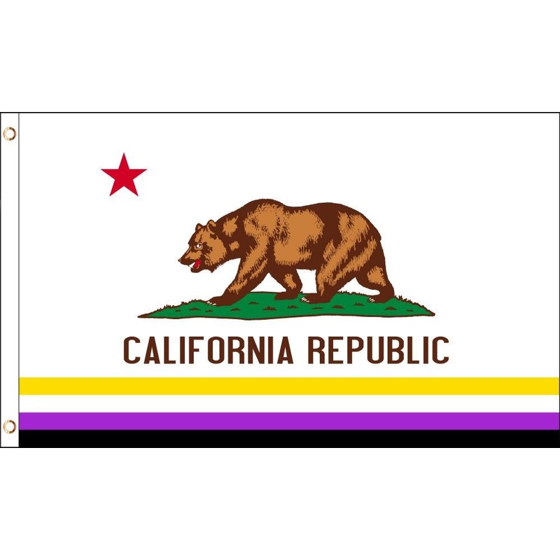 California (Non-Binary) Flag 3x5ft Poly