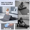LVME Foldable Yoga Mat, Extra Thick 10mm, 76"x26"Extra Long