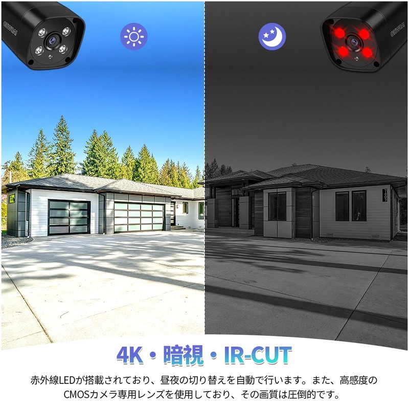 (8 Megapixel Two-Way Calling) 4K Security Camera POE Security Camera