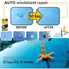 USA Car Windshield Repair Kit Quick Fix DIY Wind Glass Bullseye Rock Chip Crack Tool