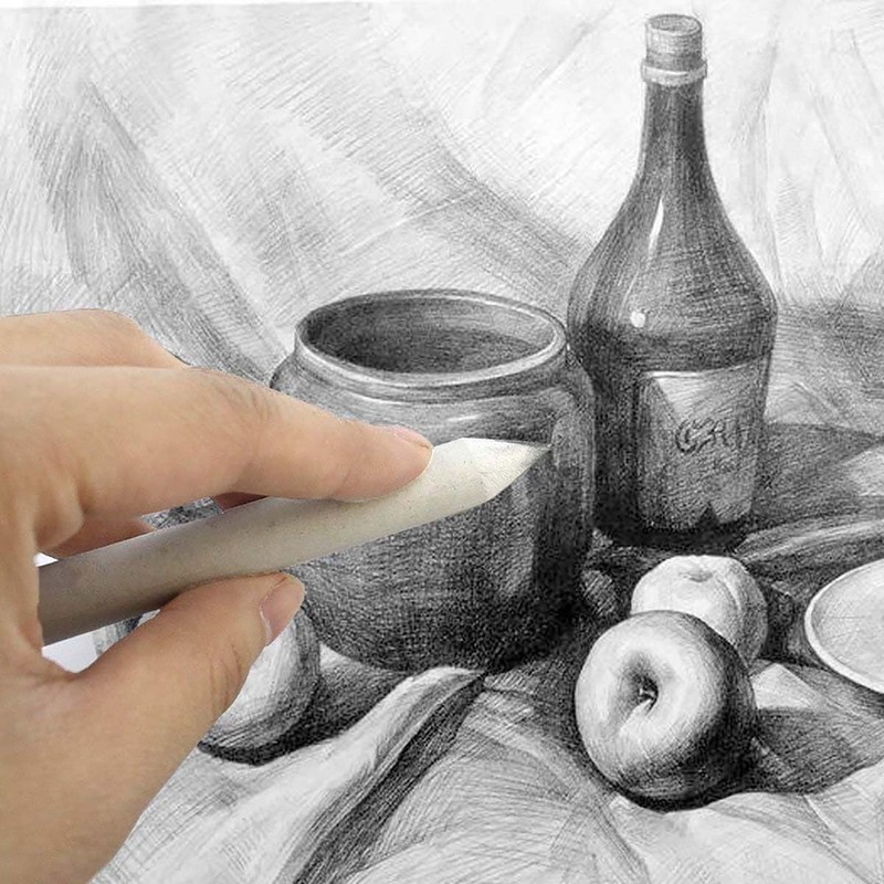 6Pcs Drawing Stumps,Blending Stumps and Tortillions Set, Art Blending Pencils