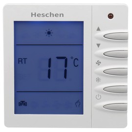Heschen HS-D702 230VAC 10A LCD Thermostat with Digital Weekly Programming for Underfloor Heating Temperature Controller