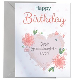 Happy Birthday Card for Best Granddaughter Ever