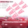 Pink Door Hinge Cover Trim Exterior Accessories for 2007-2018 Jeep