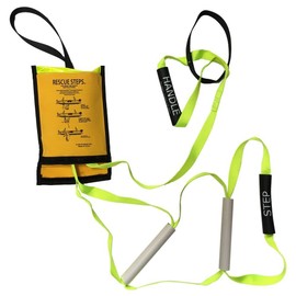 Rescue Steps - For Duck Hunting, Jon Boats, Aluminum Skiff - Permanent or Emergency Ladder, Yellow