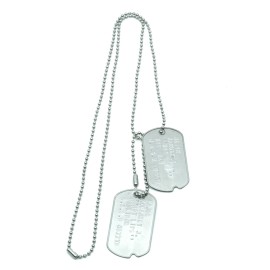 MASH Margaret "Hot Lips" Houlihan Stainless Steel Military WWII Style Dog Tags