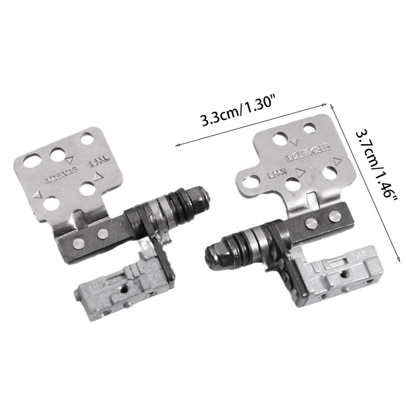 BEIDUOYANG 3.7x3.3cm Laptop LCD Hinges Set Left + Right Screen