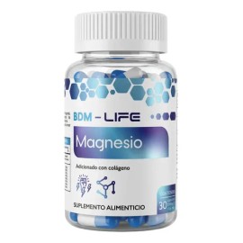 BDM LAB Magnesio 30 Cápsulas Sin Sabor  Suplemento Alimenticio  Apoyo Muscular, Relajación y Sistema Nervioso  Alta Absorción                         