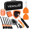 Viewsun Windshield Cleaner Tool, 15Pcs Car Interior Cleaning Kit, Detailing