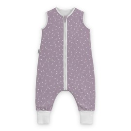 Ehrenkind® Baby Summer Sleeping Bag with Feet, 1.0 TOG Made of Soft Oeko-Tex Certified Organic Cotton, Summer Sleeping Bag, Size 90, Lilac Dandelion, 1 Tog