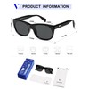 VANLINKER Retro Polarized Square Sunglasses for Women Men Trendy Soft-Square