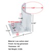 4 Pairs 1-5/8" Fence Post Base,Round Pipe Floor Flange