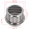 Stainless Steel Air Vent Cap Louvered Vent Cover Round Air