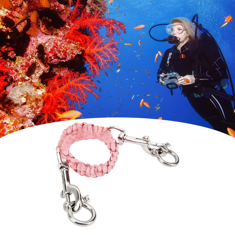 Diving Camera Lanyard Corrosion Rust Resistance 360° Flexible Rotation Diving