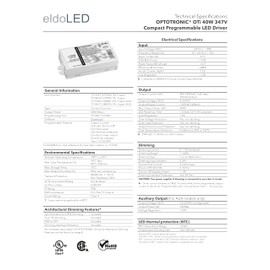 eldoLED | *2743XT Oti40W/347/1A4/DIM-1 | LED Driver | Replacement for 57998 Osram