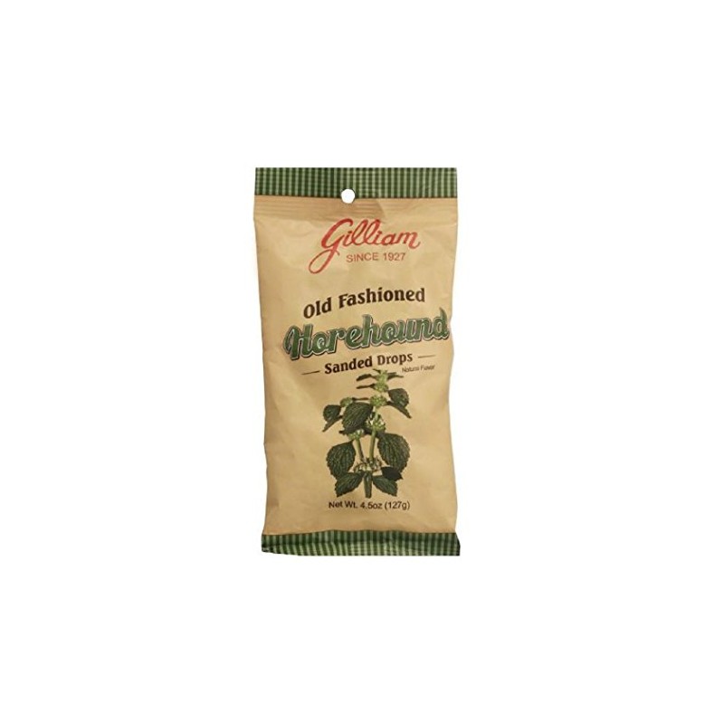 Gilliam Old Fashioned HorehoundFlavored Sanded Drops (4.5 oz. Bag) (Horehound,