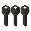 KeySmart AirKey - Ultra Lightweight Aluminum Keys (Black 3 Pack,