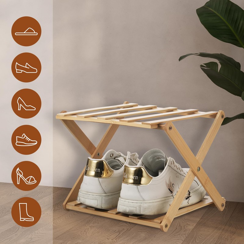 Fentar 2-Tier Narrow Shoe Rack