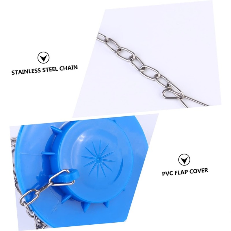 Gadpiparty 2pcs Durable PVC Toilet Flapper for Bathroom Easy Installation