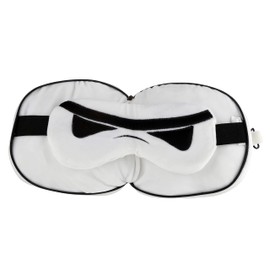Puckator Relaxeazzz The Original Stormtrooper Shaped Travel Pillow & Eye Mask For Sleeping With Quick Release - Plushie Sleeping Mask For Airplane - Flight Pillow For Kids Adults - Cute Sleeping Mask