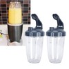 24OZ Transparent Blender Cup Container Lid Set Replacement Fit for