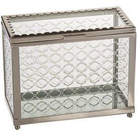 Decorative Glass Box with Mirror Base