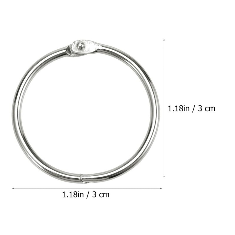 Operitacx 2 Sätze à 20 Stk Aktivitätsring Silberring Rostfreier Schlüsselanhänger