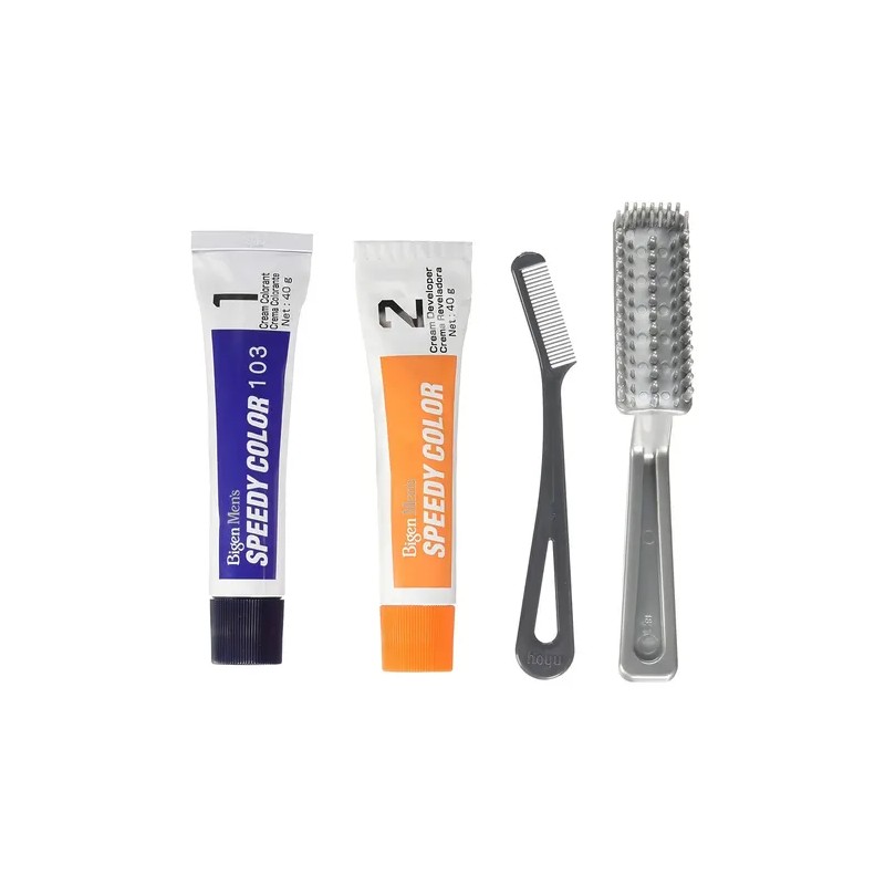 Tinte Permanente Bigen Men Speedy Color 102 Negro Natural Sin
