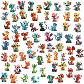 120 Styles Temporary Tattoos Cartoon Dragon Tattoo Stickers Birthday Party Favors Gift