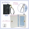 Pass Case with Reel for Girls Folding Ribbon Checkered School