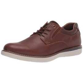 Nunn Bush Men's BAYRIDGE Plain Toe Lightweight Leather LACE-UP Oxford, Brown Multi, 9