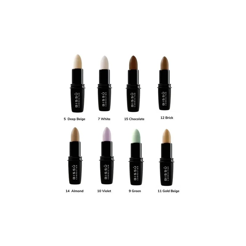 Corrector Maquillaje Bissu Quita Imperfecciones 8 Piezas