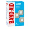 BAND-AID Brand Sheer Spots Adhesive Small Square Bandages, Sterile, Individually