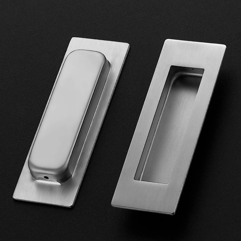 JIANHY 2 Pack Recessed Handle Sliding Door Handle Stainless Steel