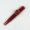 Metal Kazoo Flute Diaphragm Mouth Harmonica wind Instrument, Red