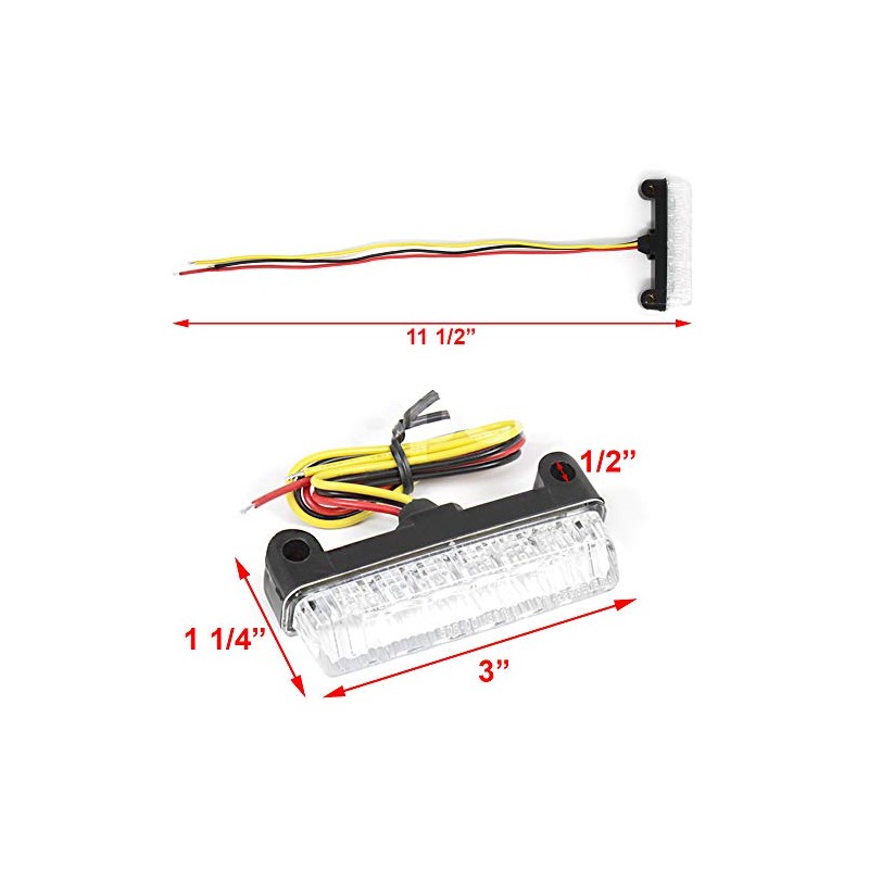 GT-Speed - Smoke Mini Motorcycle LED Rear Taillight Lamp Indicator