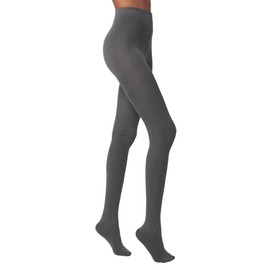 HUE Women's Sweater Tights, Grey Cable, Small-Medium