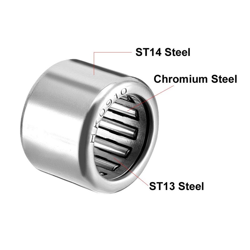 sourcing map HK0910 Drawn Shells Needle Bearings 9 mm Bore
