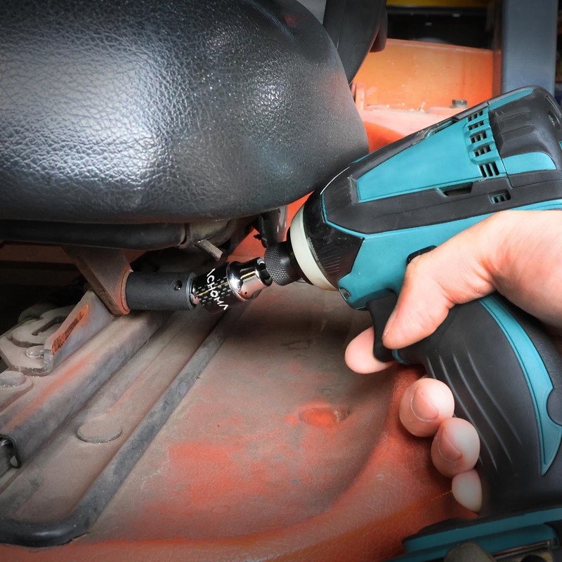 MACHOMAN Swivel Socket Wobble Adapter Extension, Socket Drill Adapter 1/4"