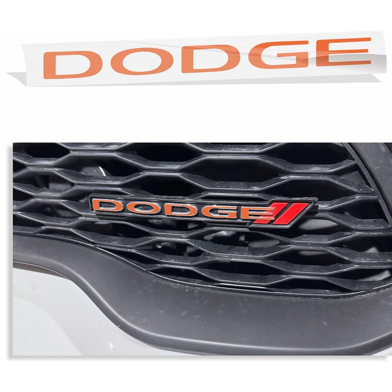Dodge Grille Emblem Overlay Decal - 2013-2025 Durango - (Color: