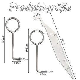 3 pieces deadlock key, universal door gap clamp, door opening tool, universal key for room doors, locksmith door opener, room key for locksmith and fire brigade suitable