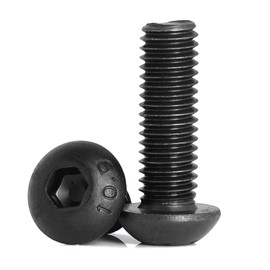 30 Pcs M4-0.7 x 35mm Button Head Socket Cap Screws, 10.9 Grade Alloy Steel, Allen Socket Drive, Black Oxide Finish, Full Thread (10.9 Grade,M4-0.7 x 35mm,30 Pcs)