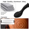 WMYCONGCONG 8 PCS 5"/128mm Centers Ceramic Pull Spoon Foot Cabinet
