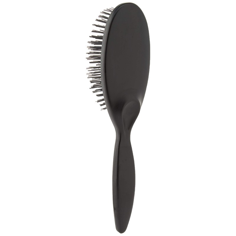 Roger Para Brush Oval Black 11-Row Nylon Bristles Pack of