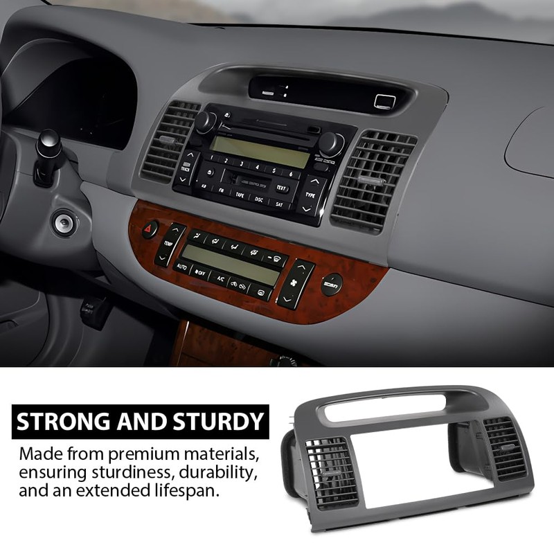 G-PLUS Center Dash Bezel Trim Compatible with Toyota Camry 2002-2006