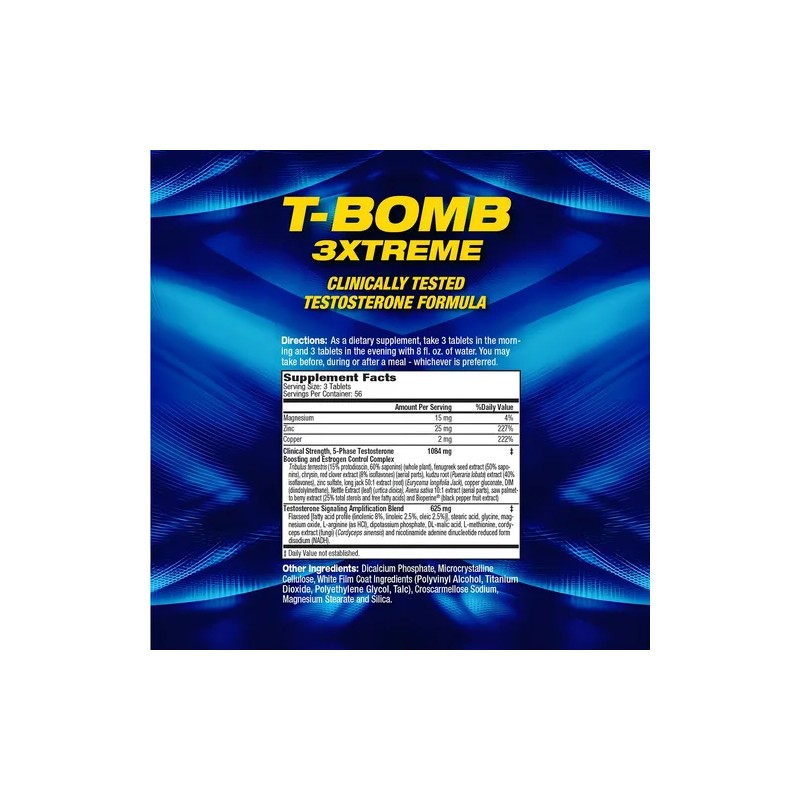Vitaminas Mhp T Bomb 3xtreme 168 Tabletas Testo Sabor Capsulas