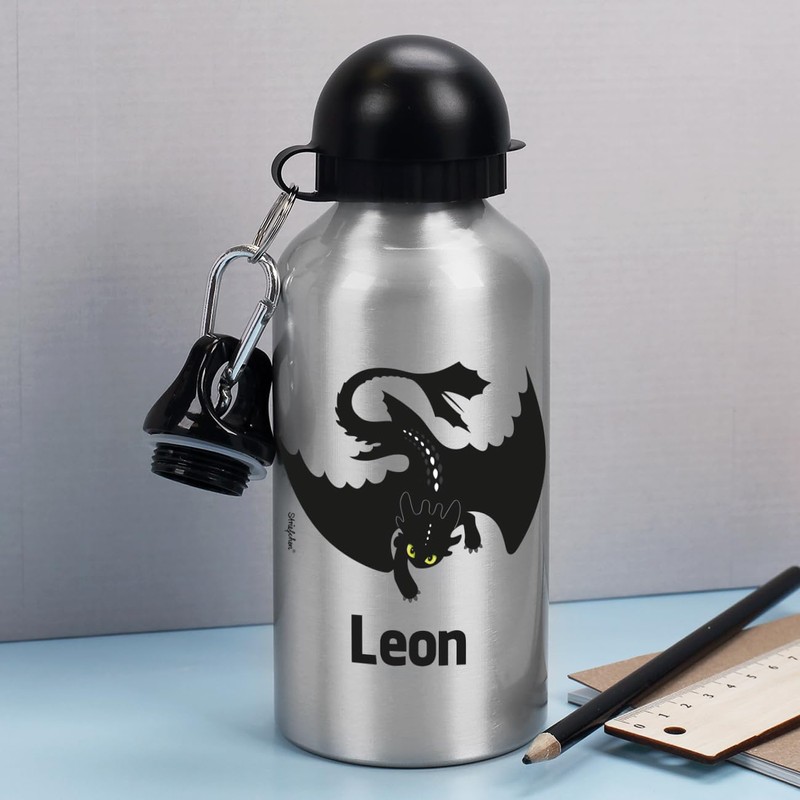 Striefchen® Children's Drinking Bottle Dragon with Name Print